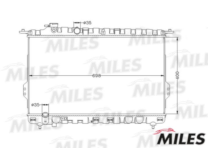 ACRB073 MILES Радиатор, охлаждение двигателя