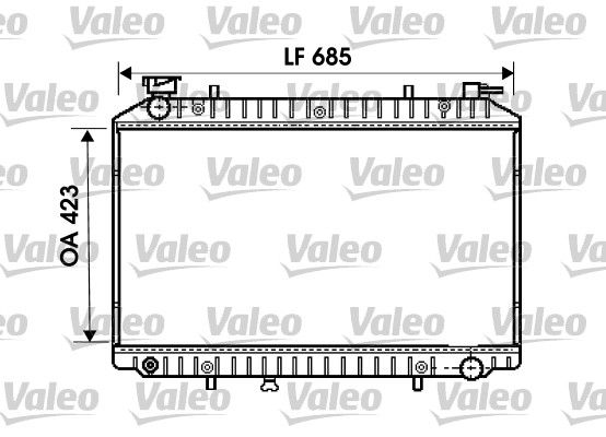 734671 VALEO Радиатор, охлаждение двигателя