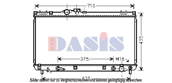 210226N AKS DASIS Радиатор, охлаждение двигателя