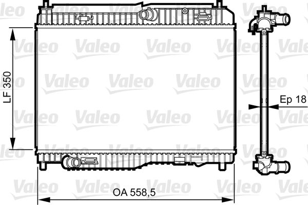 735378 VALEO Радиатор, охлаждение двигателя