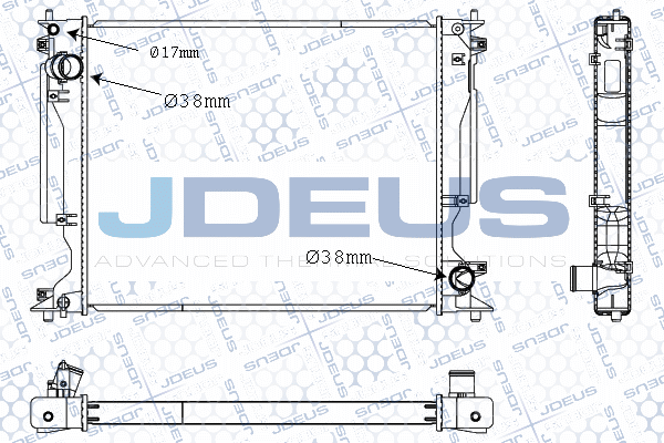 M0780060 JDEUS Радиатор, охлаждение двигателя