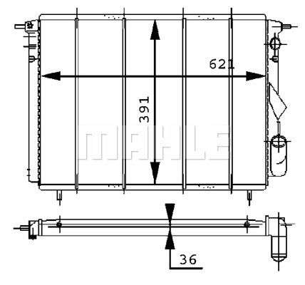 WG2183626 WILMINK GROUP Радиатор, охлаждение двигателя