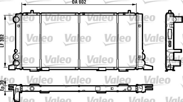 819260 VALEO Радиатор, охлаждение двигателя