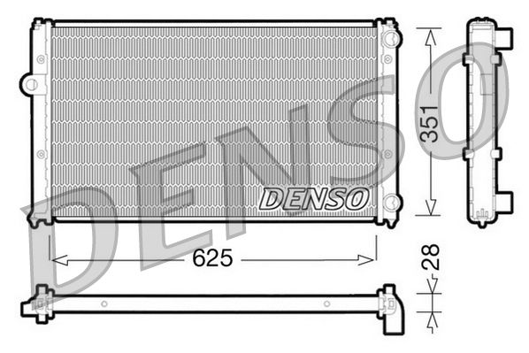 DRM26001 DENSO Радиатор, охлаждение двигателя