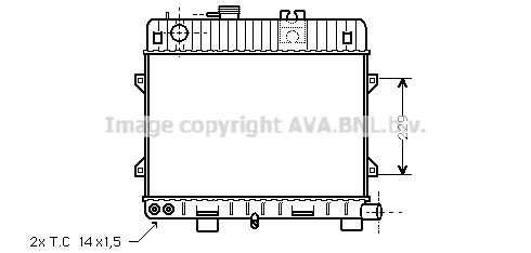 BW2110 AVA QUALITY COOLING Радиатор, охлаждение двигателя