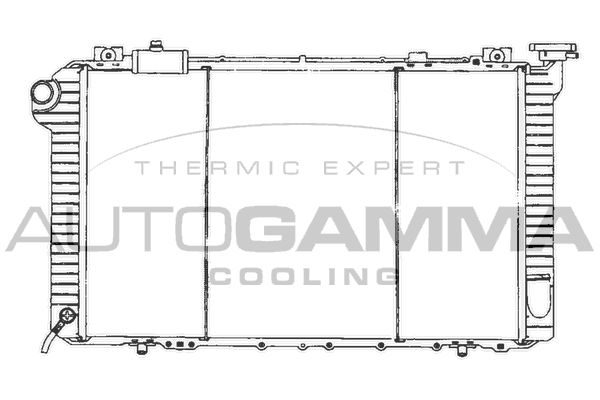102191 AUTOGAMMA Радиатор, охлаждение двигателя