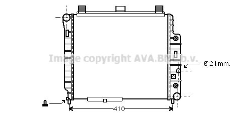 MSA2238 AVA QUALITY COOLING Радиатор, охлаждение двигателя