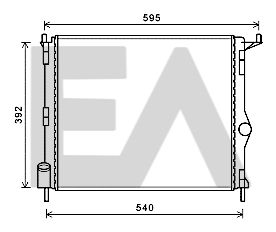 31R60156 EACLIMA Радиатор, охлаждение двигателя