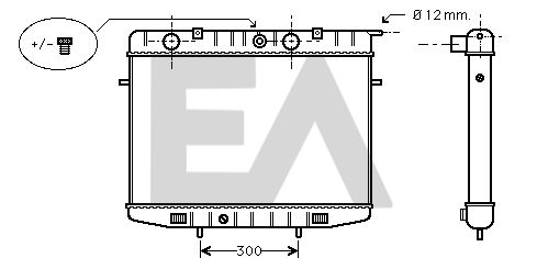 31R54087 EACLIMA Радиатор, охлаждение двигателя