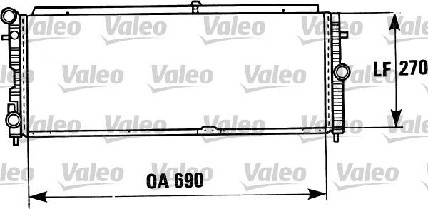 819388 VALEO Радиатор, охлаждение двигателя