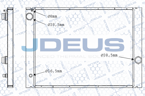 005M33A JDEUS Радиатор, охлаждение двигателя