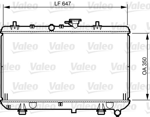 734966 VALEO Радиатор, охлаждение двигателя