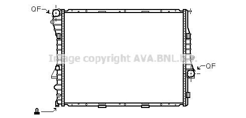 BW2274 AVA QUALITY COOLING Радиатор, охлаждение двигателя