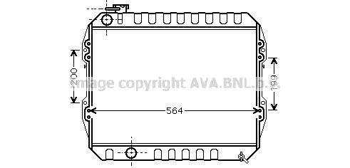 VNA2088 AVA QUALITY COOLING Радиатор, охлаждение двигателя