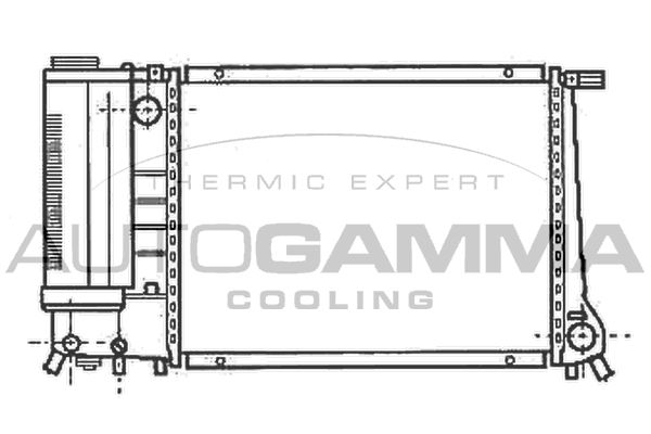 101121 AUTOGAMMA Радиатор, охлаждение двигателя