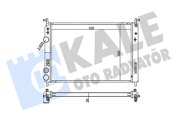 355620 KALE OTO RADYATÖR Радиатор, охлаждение двигателя