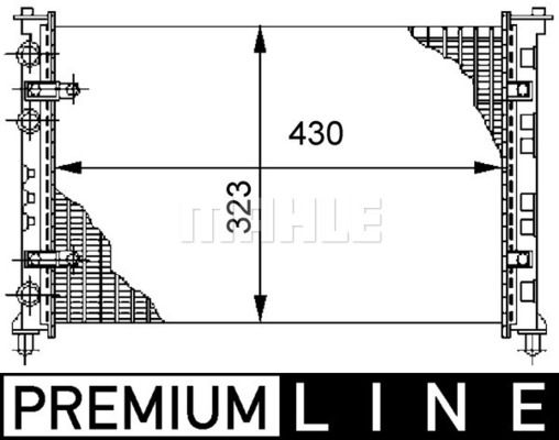 CR272000P MAHLE Радиатор, охлаждение двигателя