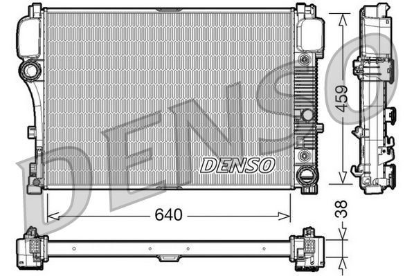 DRM17008 DENSO Радиатор, охлаждение двигателя