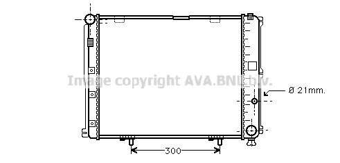 MS2126 AVA QUALITY COOLING Радиатор, охлаждение двигателя