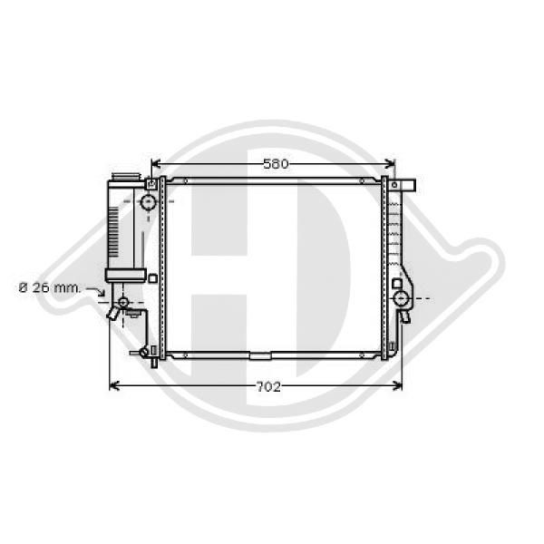 DCM1551 DIEDERICHS Радиатор, охлаждение двигателя