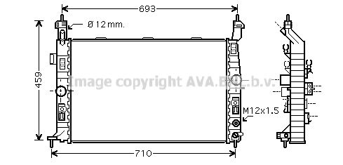 OLA2431 AVA QUALITY COOLING Радиатор, охлаждение двигателя