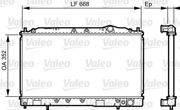 731639 VALEO Радиатор, охлаждение двигателя