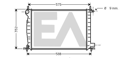 31R22114 EACLIMA Радиатор, охлаждение двигателя