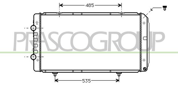 CI952R001 PRASCO Радиатор, охлаждение двигателя