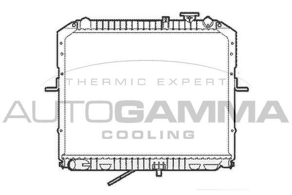 104120 AUTOGAMMA Радиатор, охлаждение двигателя