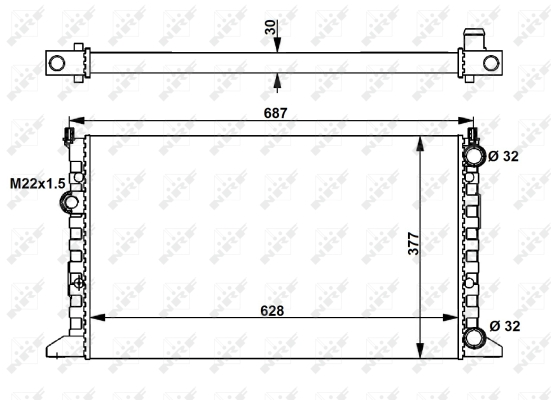 WG1722857 WILMINK GROUP Радиатор, охлаждение двигателя