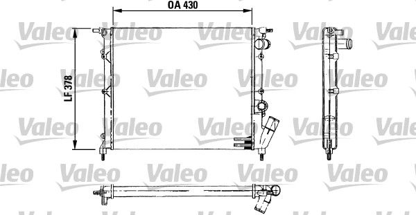 730499 VALEO Радиатор, охлаждение двигателя