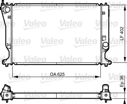 735573 VALEO Радиатор, охлаждение двигателя