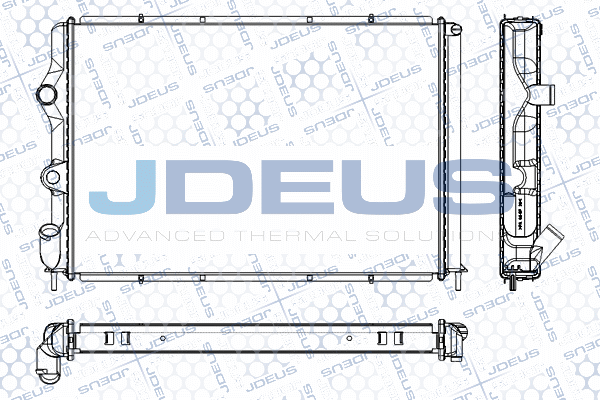 RA0230450 JDEUS Радиатор, охлаждение двигателя