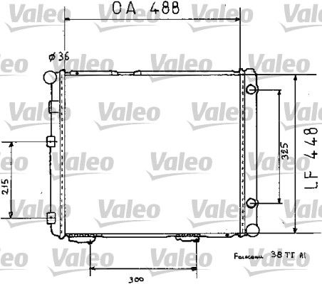 819383 VALEO Радиатор, охлаждение двигателя