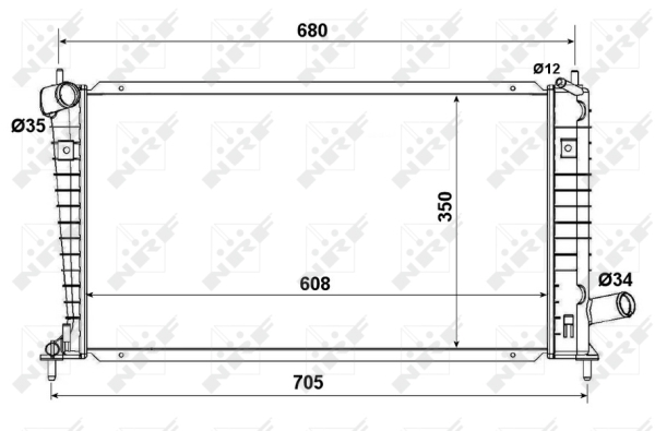 WG1722122 WILMINK GROUP Радиатор, охлаждение двигателя