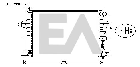 31R54183 EACLIMA Радиатор, охлаждение двигателя