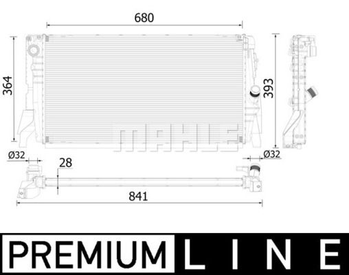 CR2314000P MAHLE Радиатор, охлаждение двигателя