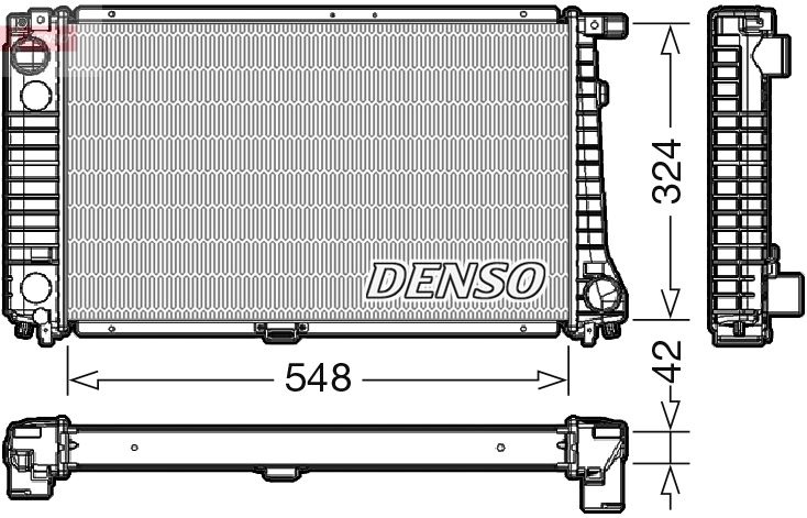 DRM05016 DENSO Радиатор, охлаждение двигателя