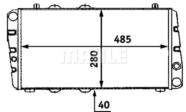 CR453000S MAHLE Радиатор, охлаждение двигателя