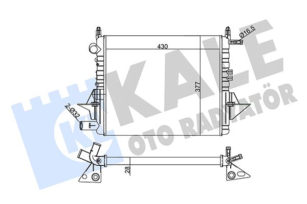 130400 KALE OTO RADYATÖR Радиатор, охлаждение двигателя