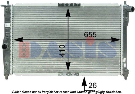 510065N AKS DASIS Радиатор, охлаждение двигателя