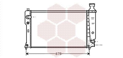 40002068 VAN WEZEL Радиатор, охлаждение двигателя