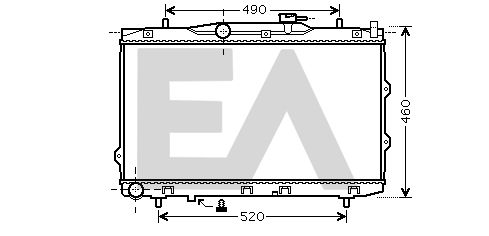 31R36079 EACLIMA Радиатор, охлаждение двигателя