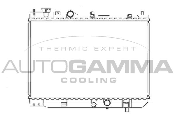 105109 AUTOGAMMA Радиатор, охлаждение двигателя