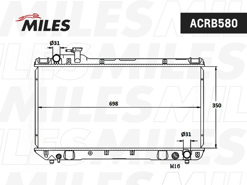 ACRB580 MILES Радиатор, охлаждение двигателя