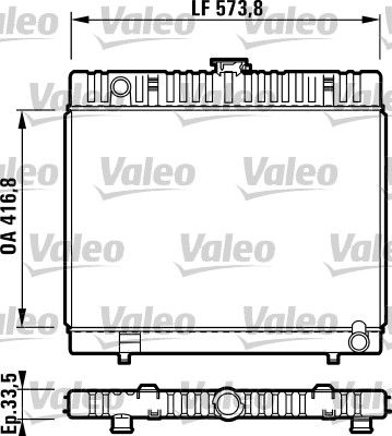 730302 VALEO Радиатор, охлаждение двигателя