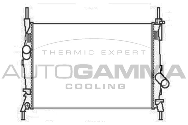 104055 AUTOGAMMA Радиатор, охлаждение двигателя