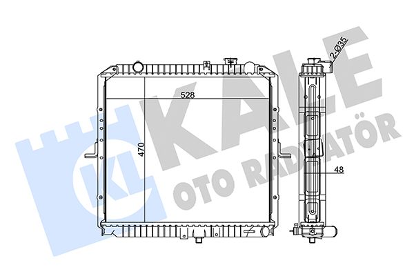 349265 KALE OTO RADYATÖR Радиатор, охлаждение двигателя