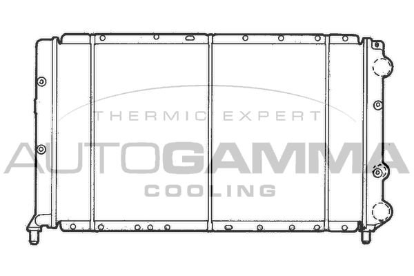 100457 AUTOGAMMA Радиатор, охлаждение двигателя