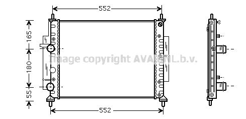 FTA2268 AVA QUALITY COOLING Радиатор, охлаждение двигателя